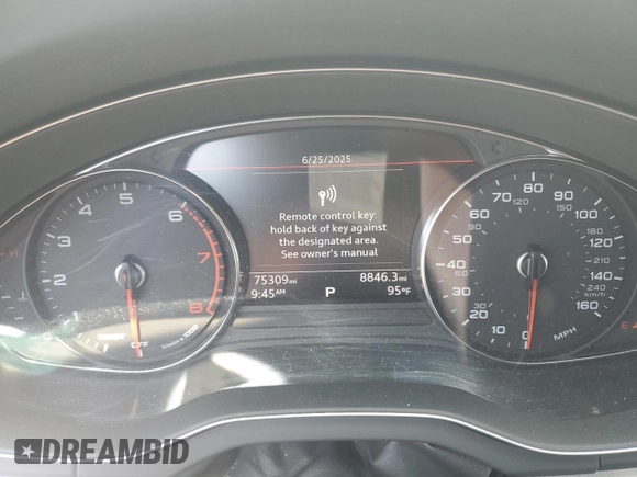 2020 Audi Q5 Premium with VIN WA1ANAFY4L2101702, listed as a Copart auction lot 60560175 with 75,309 mi miles and Clean title. Bid and sale history available at DreamBid. Image 9.