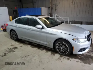 2019 BMW 5 Series 530e xDrive with VIN WBAJB1C56KB376895, listed as a Copart auction lot 74907304 with 58,783 mi miles and Salvage title. Bid and sale history available at DreamBid. Image 4.