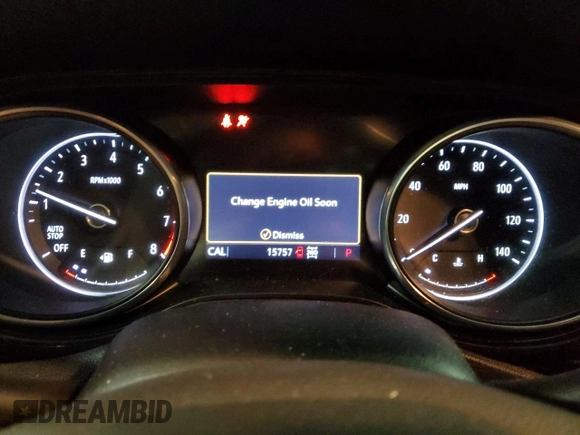 2022 Buick Encore GX Essence with VIN KL4MMGSLXNB018646, listed as a Copart auction lot 88899385 with 15,757 mi miles and Salvage title. Bid and sale history available at DreamBid. Image 9.