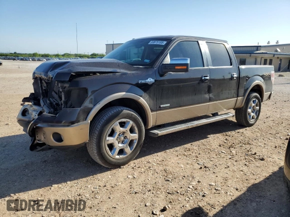2013 Ford F-150 XL with VIN 1FTFW1ET3DKD35944, listed as a Copart auction lot 53875155 with 177,662 mi miles and Salvage Title. Bid and sale history available at carsss.com. Image 1.