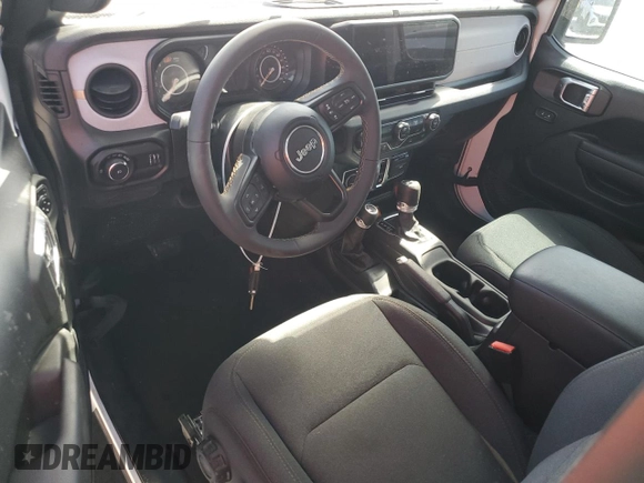 2024 Jeep Wrangler Sport with VIN 1C4PJXAG9RW124892, listed as a Copart auction lot 76882324 with Not provided miles and Salvage title. Bid and sale history available at DreamBid. Image 8.