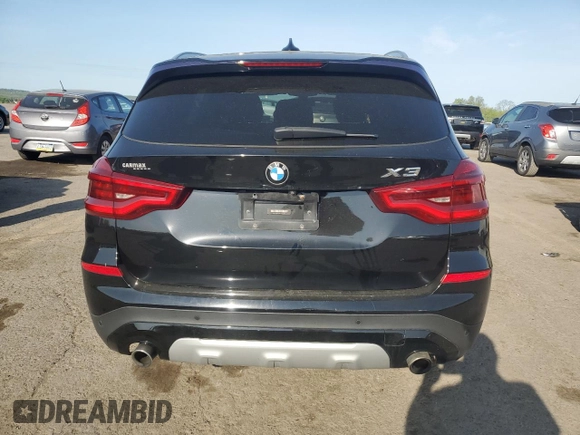 2018 BMW X3 xDrive30i with VIN 5UXTR9C55JLD65984, listed as a Copart auction lot 54907385 with 102,282 mi miles and Salvage Title. Bid and sale history available at DreamBid. Image 6.