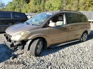 2004 Nissan Quest SE with VIN 5N1BV28U64N333661, listed as a Copart auction lot 74992534 with 0 mi miles and Salvage Title. Bid and sale history available at carsss.com. Image 1.