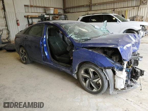 2023 Hyundai Elantra SEL with VIN KMHLS4AG8PU573611, listed as a Copart auction lot 53503735 with 13,237 mi miles and Salvage title. Bid and sale history available at DreamBid. Image 4.