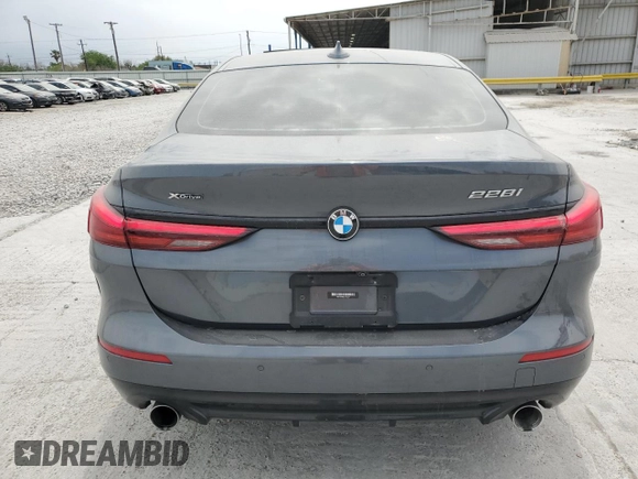 2020 BMW 2 Series 228i xDrive with VIN WBA73AK08L7F53354, listed as a Copart auction lot 50520955 with 40,365 mi miles and Salvage Title. Bid and sale history available at carsss.com. Image 6.