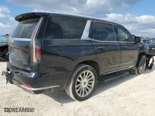 2021 Cadillac Escalade Premium Luxury with VIN 1GYS4BKL1MR375018, listed as a Copart auction lot 70282674 with 47,082 mi miles and Salvage Title. Bid and sale history available at carsss.com. Image 3.