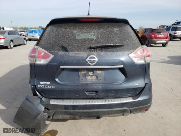 2015 Nissan Rogue SV with VIN KNMAT2MV4FP581998, listed as a Copart auction lot 50576705 with 138,517 mi miles and Salvage Title. Bid and sale history available at carsss.com. Image 6.