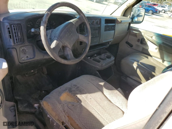 2006 Chevrolet Express Cargo Van with VIN 1GCFG15X661274100, listed as a Copart auction lot 80957714 with 0 mi miles and Salvage Title. Bid and sale history available at carsss.com. Image 8.