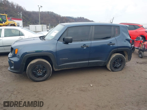 2021 Jeep Renegade Upland Edition with VIN ZACNJDAB5MPM29870, listed as a IAAI auction lot 40884581 with 52,955 mi miles. Bid and sale history available at carsss.com. Image 14.