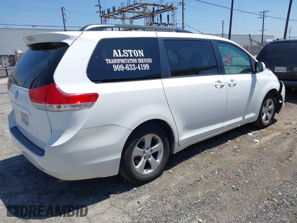 2011 Toyota Sienna LE AAS with VIN 5TDKK3DC3BS164612, listed as a IAAI auction lot 42302123 with 165,941 mi miles and . Bid and sale history available at DreamBid. Image 4.