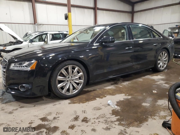 2017 Audi A8 L with VIN WAU44AFD1HN020761, listed as a Copart auction lot 88736675 with 95,945 mi miles and Salvage Title. Bid and sale history available at carsss.com. Image 1.