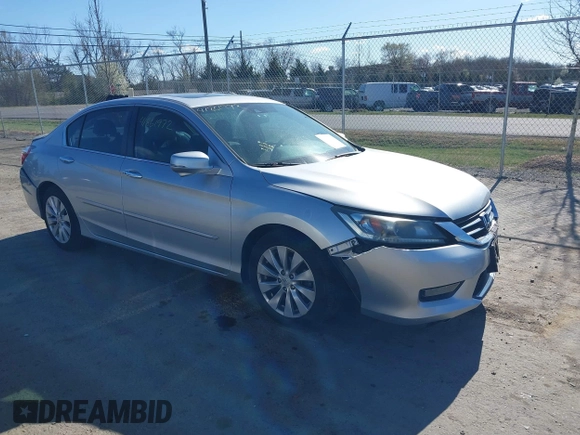 2014 Honda Accord EX-L with VIN 1HGCR2F82EA238446, listed as a IAAI auction lot 41861972 with 75,863 mi miles and . Bid and sale history available at carsss.com. Image 1.