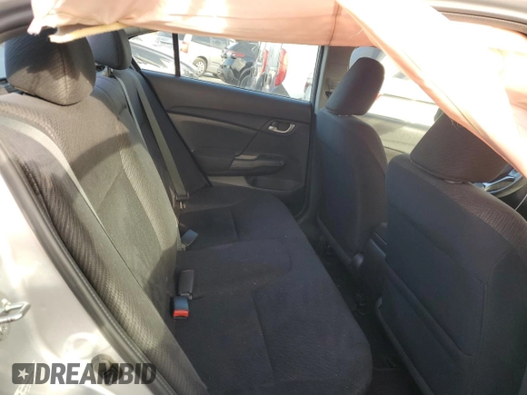 2013 Honda Civic LX с VIN 19XFB2F56DE015280, выставлен на аукционе Copart как лот 79644193 с пробегом 57 161 миль миль и Списание • Salvage title. История ставок и продаж доступна на DreamBid. Изображение 10.