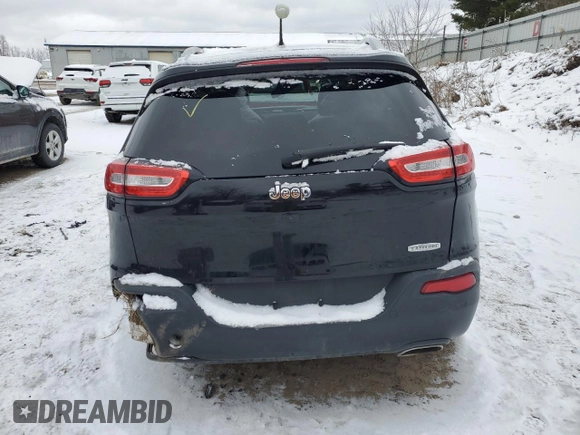2017 Jeep Cherokee Latitude with VIN 1C4PJLCS3HW577804, listed as a Copart auction lot 86974364 with 92,744 mi miles and Clean Title. Bid and sale history available at carsss.com. Image 6.