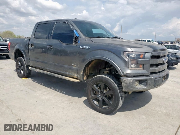 2015 Ford F-150 XLT with VIN 1FTEW1EG5FKE59408, listed as a Copart auction lot 51052595 with 178,674 mi miles and Salvage Title. Bid and sale history available at carsss.com. Image 4.