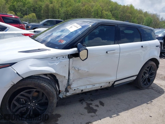 2021 Land Rover Range Rover Evoque R-Dynamic SE z VIN SALZL2FX8MH123737, wystawiony jako IAAI lot #42148598 z przebiegiem 22 331 mil mil oraz . Historia ofert i sprzedaży dostępna na DreamBid. Obrazek 6.