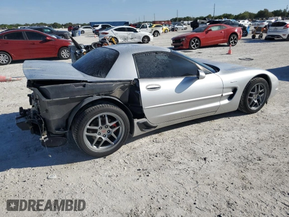 2001 Chevrolet Corvette Z06 with VIN 1G1YY12S115116725, listed as a Copart auction lot 48578685 with 52,988 mi miles and Salvage Title. Bid and sale history available at carsss.com. Image 3.