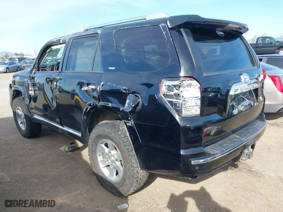 2010 Toyota 4Runner SR5 with VIN JTEZU5JR5A5010223, listed as a IAAI auction lot 41758066 with 221,166 mi miles. Bid and sale history available at carsss.com. Image 3.