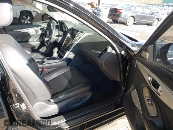 2023 Infiniti Q50 Luxe with VIN JN1EV7BR0PM542376, listed as a IAAI auction lot 41215300 with 25,792 mi miles and . Bid and sale history available at DreamBid. Image 5.