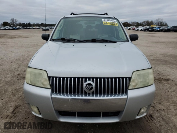 2005 Mercury Mariner Luxury z VIN 4M2CU56175DJ15493, wystawiony jako Copart lot #87480494 z przebiegiem 73 321 mil mil oraz Czysty tytuł • Clean title. Historia ofert i sprzedaży dostępna na DreamBid. Obrazek 5.