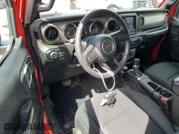 2019 Jeep Wrangler Sport S z VIN 1C4GJXAGXKW510968, wystawiony jako Copart lot #55758615 z przebiegiem 86 370 mil mil oraz Szkoda całkowita • Salvage title. Historia ofert i sprzedaży dostępna na DreamBid. Obrazek 8.