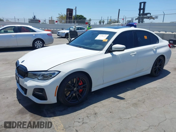 2019 BMW 3 Series 330i with VIN WBA5R1C55KAJ98934, listed as a IAAI auction lot 42396379 with 65,946 mi miles and . Bid and sale history available at DreamBid. Image 19.