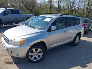 2007 Toyota RAV4 Limited with VIN JTMBD31V575101170, listed as a IAAI auction lot 42031400 with 180,415 mi miles. Bid and sale history available at carsss.com. Image 2.