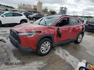 2024 Toyota Corolla Cross LE with VIN 7MUBAABG5RV085715, listed as a Copart auction lot 56195495 with 47,512 mi miles and Salvage title. Bid and sale history available at DreamBid. Image 1.