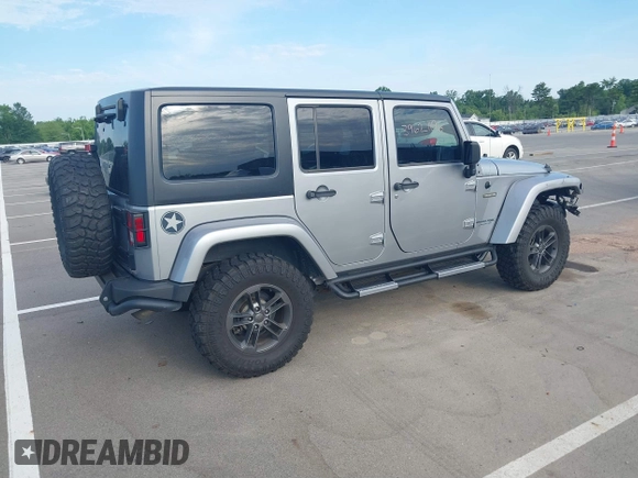2018 Jeep Wrangler Unlimited Sport S with VIN 1C4BJWDG5JL827850, listed as a IAAI auction lot 39621196 with 93,231 mi miles and . Bid and sale history available at DreamBid. Image 4.