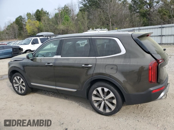 2021 Kia Telluride S with VIN 5XYP64HC1MG190099, listed as a Copart auction lot 51668005 with 60,978 mi miles and Salvage title. Bid and sale history available at DreamBid. Image 2.