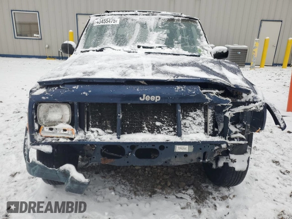 2001 Jeep Cherokee Sport with VIN 1J4FT48S91L580230, listed as a Copart auction lot 43455475 with 182,588 mi miles and Non Repairable. Bid and sale history available at carsss.com. Image 5.
