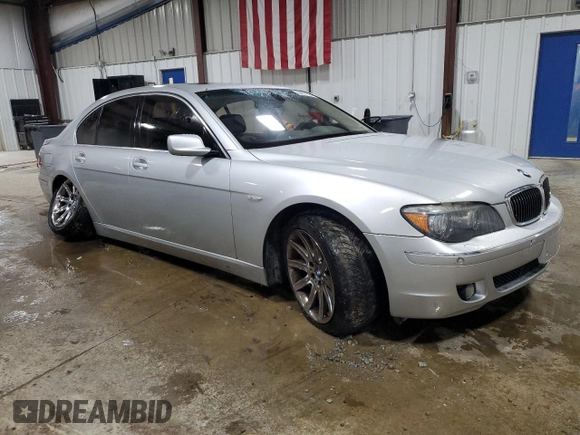 2006 BMW 7 Series 750i with VIN WBAHL83526DT07183, listed as a Copart auction lot 53257635 with 78,997 mi miles and Salvage title. Bid and sale history available at DreamBid. Image 4.