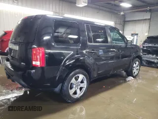 2012 Honda Pilot EX with VIN 5FNYF4H41CB001549, listed as a Copart auction lot 46063465 with 81,331 mi miles and Salvage Title. Bid and sale history available at DreamBid. Image 3.