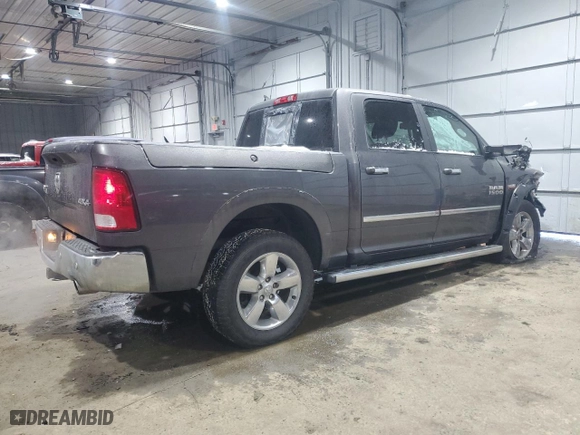 2018 Ram 1500 Big Horn with VIN 1C6RR7LT0JS286733, listed as a Copart auction lot 89164395 with 52,200 mi miles and Salvage Title. Bid and sale history available at carsss.com. Image 3.