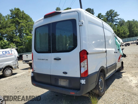 2020 Ford Transit Cargo with VIN 1FTBR1C8XLKB60174, listed as a Copart auction lot 58957204 with 69,262 mi miles and Salvage Title. Bid and sale history available at DreamBid. Image 3.