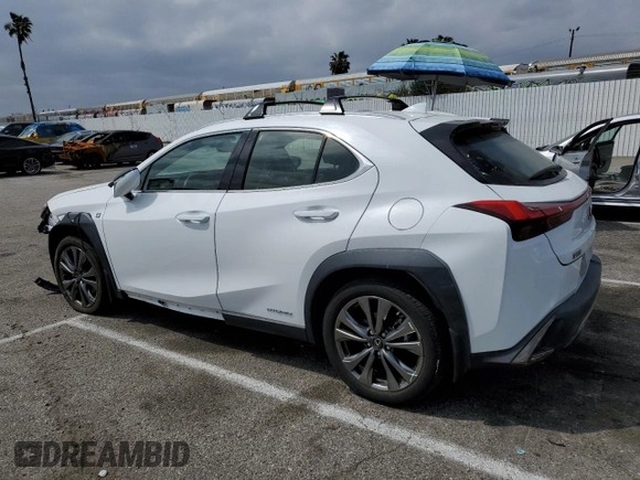 2019 Lexus UX with VIN JTHU9JBH0K2008427, listed as a Copart auction lot 48340753 with 45,867 mi miles. Bid and sale history available at carsss.com. Image 2.