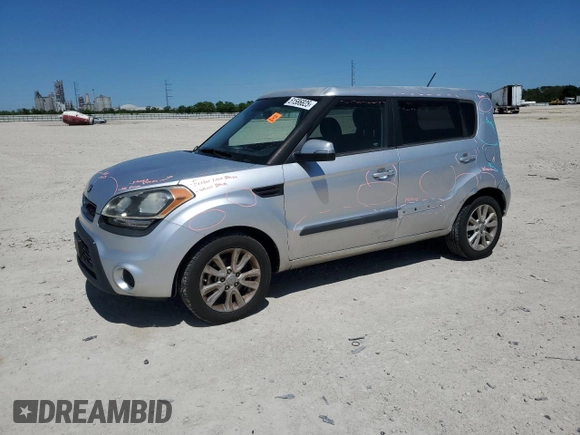 2013 Kia Soul + with VIN KNDJT2A65D7557574, listed as a Copart auction lot 51586825 with 96,431 mi miles and Salvage Title. Bid and sale history available at DreamBid. Image 1.