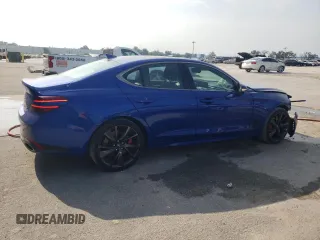 2022 Genesis G70 3.3T z VIN KMTG54TE5NU097454, wystawiony jako Copart lot #66699384 z przebiegiem 29 074 mil mil oraz Szkody całkowita. Historia ofert i sprzedaży dostępna na DreamBid. Obrazek 3.