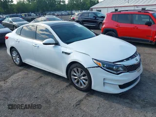 2016 Kia Optima EX with VIN 5XXGU4L38GG091950, listed as a IAAI auction lot 42440645 with 65,356 mi miles and . Bid and sale history available at DreamBid. Image 1.