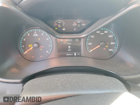 2021 Chevrolet Colorado 2WD Work Truck with VIN 1GCGSBEN0M1174272, listed as a Copart auction lot 84538594 with 58,052 mi miles and Salvage title. Bid and sale history available at DreamBid. Image 9.