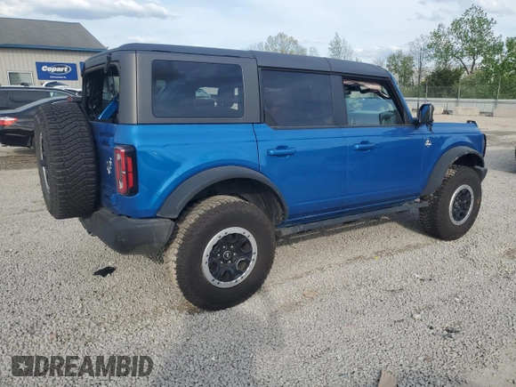2023 Ford Bronco with VIN 1FMEE5DP3PLC10866, listed as a Copart auction lot 54316255 with 24,205 mi miles and Salvage title. Bid and sale history available at DreamBid. Image 3.