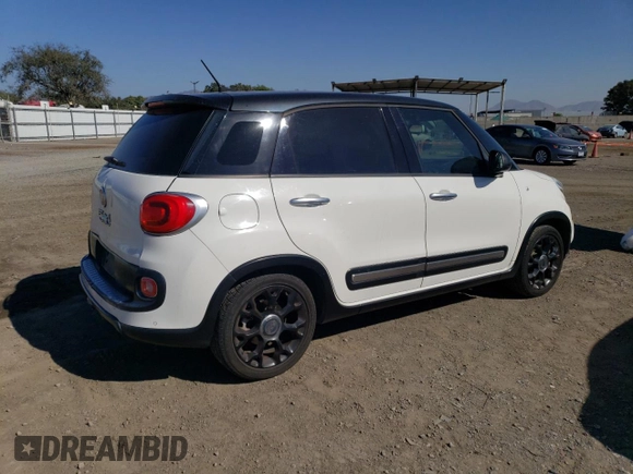 2015 FIAT 500L Urbana Trekking with VIN ZFBCFADHXFZ032494, listed as a Copart auction lot 78280594 with 129,513 mi miles and Salvage Title. Bid and sale history available at carsss.com. Image 3.