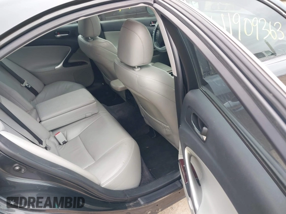 2008 Lexus IS 250 z VIN JTHBK262082080583, wystawiony jako IAAI lot #41909363 z przebiegiem 190 963 mil mil oraz . Historia ofert i sprzedaży dostępna na DreamBid. Obrazek 8.