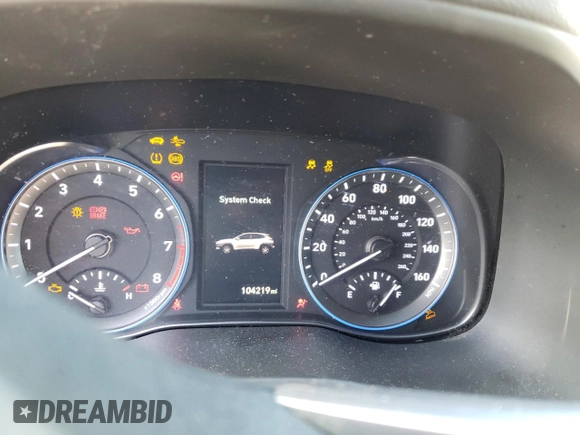 2021 Hyundai Kona Night Edition with VIN KM8K6CA54MU688677, listed as a Copart auction lot 88597715 with 104,219 mi miles and Salvage Title. Bid and sale history available at DreamBid. Image 9.