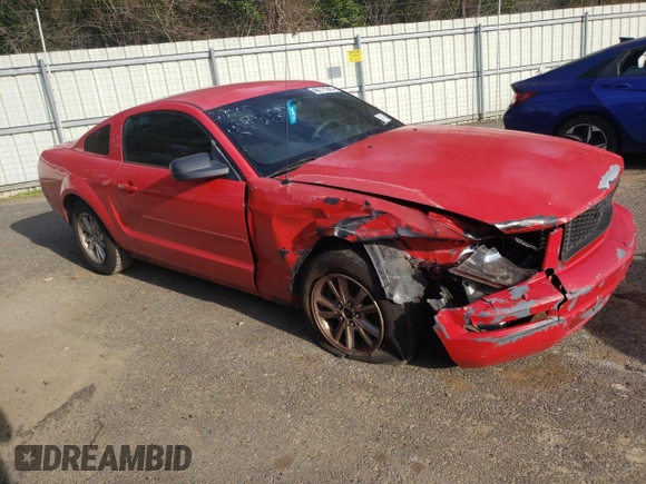 2007 Ford Mustang Deluxe with VIN 1ZVFT80N775344981, listed as a Copart auction lot 48111245 with 225,685 mi miles and Salvage Title. Bid and sale history available at carsss.com. Image 4.