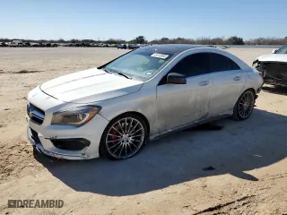 2014 Mercedes-Benz CLA-Class CLA 45 AMG with VIN WDDSJ5CB0EN060151, listed as a Copart auction lot 43410995 with 44,814 mi miles and Salvage Title. Bid and sale history available at carsss.com. Image 1.