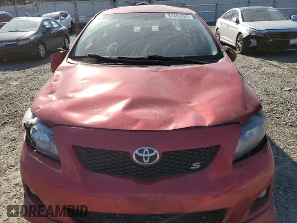 2009 Toyota Corolla with VIN 1NXBU40E49Z102824, listed as a Copart auction lot 53402685 with 118,268 mi miles and Salvage Title. Bid and sale history available at carsss.com. Image 5.