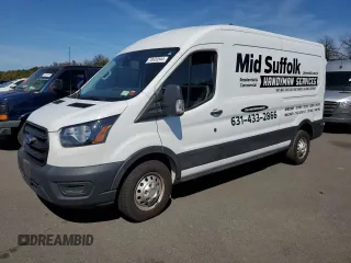 2020 Ford Transit Cargo with VIN 1FTBR2C8XLKB28623, listed as a Copart auction lot 70620544 with 60,020 mi miles and Salvage Title. Bid and sale history available at carsss.com. Image 1.