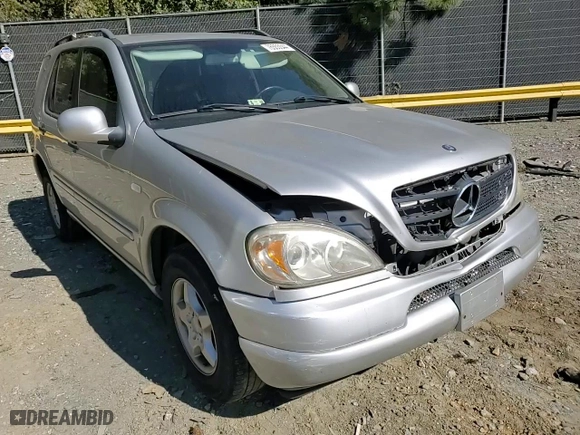 2001 Mercedes-Benz M-Class with VIN 4JGAB54E81A274037, listed as a Copart auction lot 76555544 with 202,446 mi miles and Salvage Title. Bid and sale history available at carsss.com. Image 11.