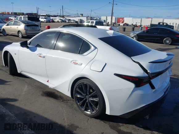 2023 Lexus IS with VIN JTHGZ1B20P5062521, listed as a IAAI auction lot 41536230 with 15,532 mi miles. Bid and sale history available at carsss.com. Image 3.
